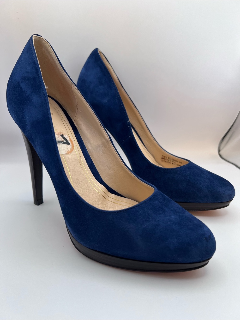 Cole Haan Classic Navy Suede High Heel Pumps - Women's Size 7